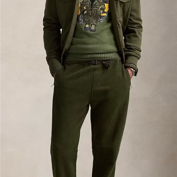 RARE Polo Ralph Lauren Defender Bear Military Polo Bear Roll-Neck Sweater Hummer - Picture 4 of 7